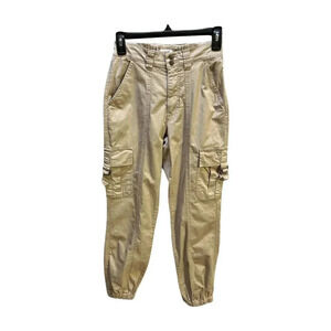 GARAGE Khaki Cargo Utility Jogger Pants Women's Stretch Waist Khaki Size XS